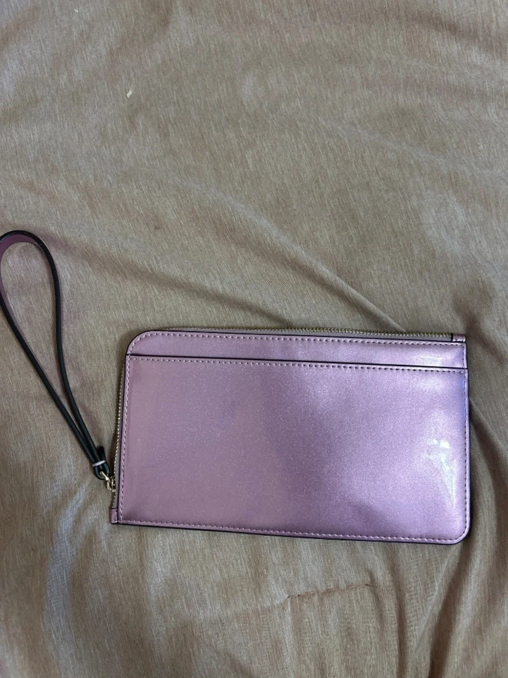 Kate Spade Metallic Lavender wristlet